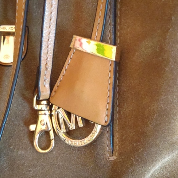 Michael Kors suede backpack w/ smooth leather back